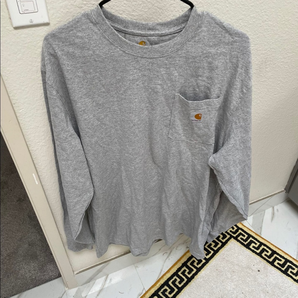 4 long sleeve carhartt Gray shirts